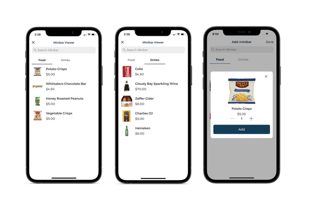 Guest App Minibar